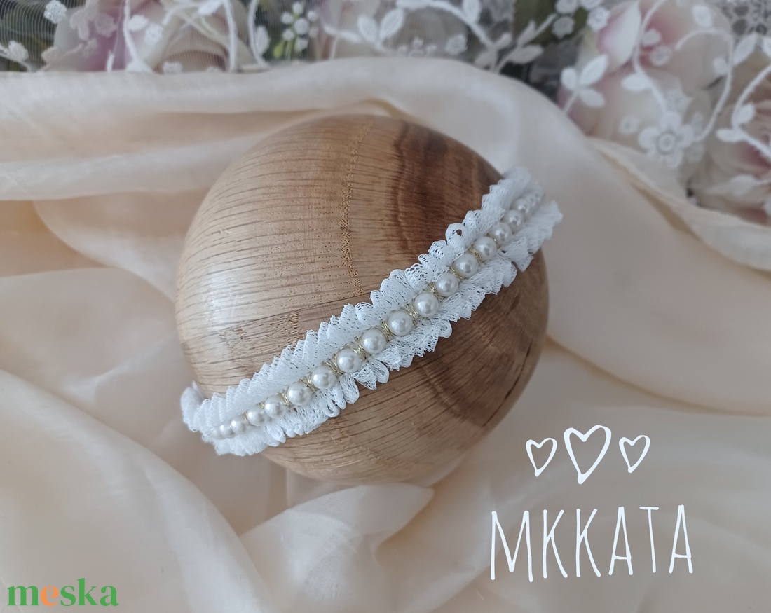 Újszülött / baba fejpánt több méretben  - ruha & divat - babaruha & gyerekruha - babafotózási ruha és kellék - Meska.hu