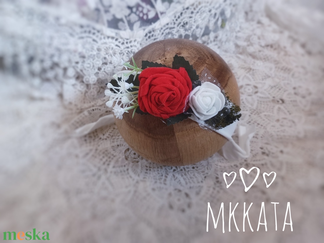 Újszülött / baba fejpánt   - ruha & divat - babaruha & gyerekruha - babafotózási ruha és kellék - Meska.hu