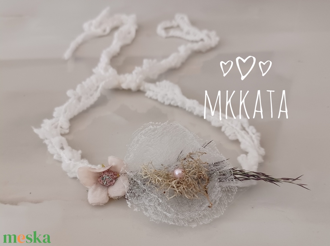 Újszülött / baba fejpánt több méretben  - ruha & divat - babaruha & gyerekruha - babafotózási ruha és kellék - Meska.hu
