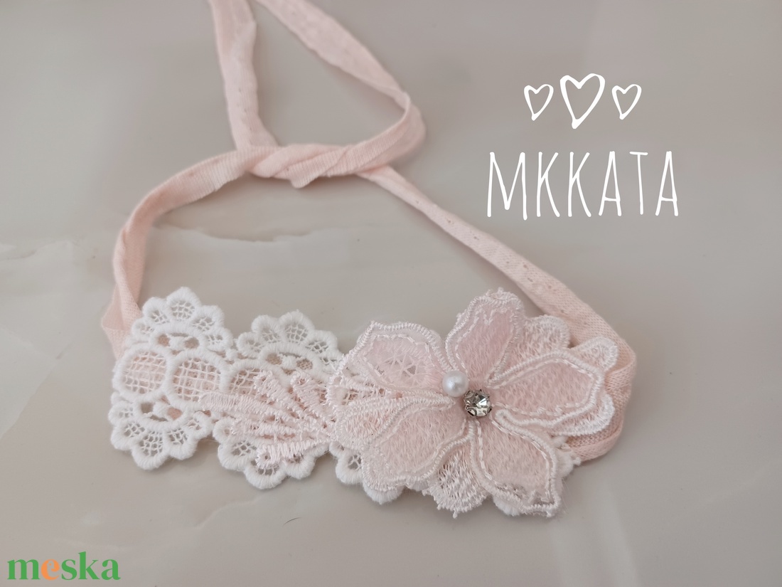 Újszülött / baba fejpánt több méretben  - ruha & divat - babaruha & gyerekruha - babafotózási ruha és kellék - Meska.hu