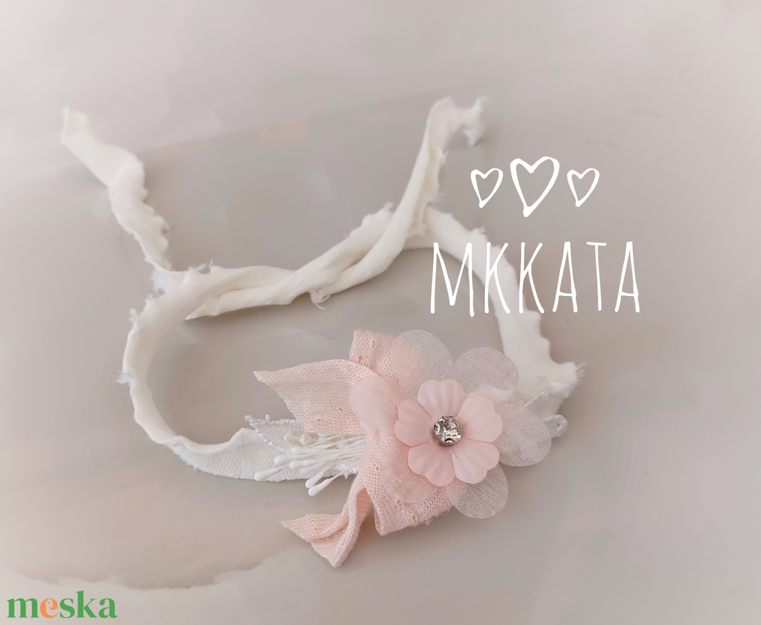 Újszülött / baba fejpánt több méretben  - ruha & divat - babaruha & gyerekruha - babafotózási ruha és kellék - Meska.hu