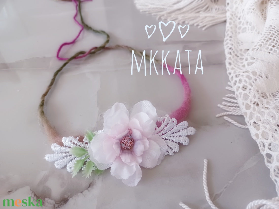 Újszülött / baba fejpánt  - ruha & divat - babaruha & gyerekruha - babafotózási ruha és kellék - Meska.hu