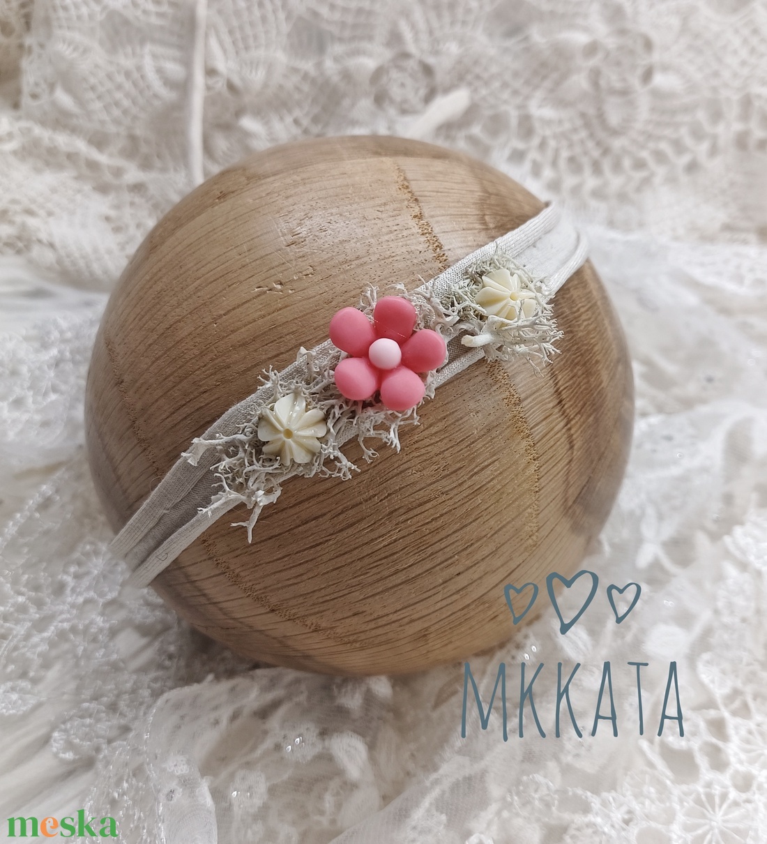 Újszülött / baba fejpánt több méretben  - ruha & divat - babaruha & gyerekruha - babafotózási ruha és kellék - Meska.hu