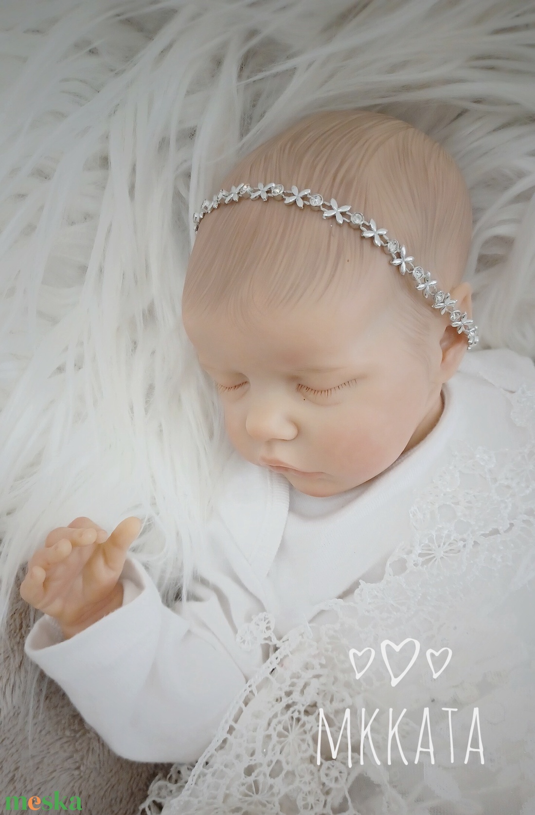 Elegáns fejpánt Keresztelőre és Újszülött fotózásra - ruha & divat - babaruha & gyerekruha - babafotózási ruha és kellék - Meska.hu Elegáns fejpánt Keresztelőre és Újszülött fotózásra - ruha & divat - babaruha & gyerekruha - babafotózási ruha és kellék - Meska.hu