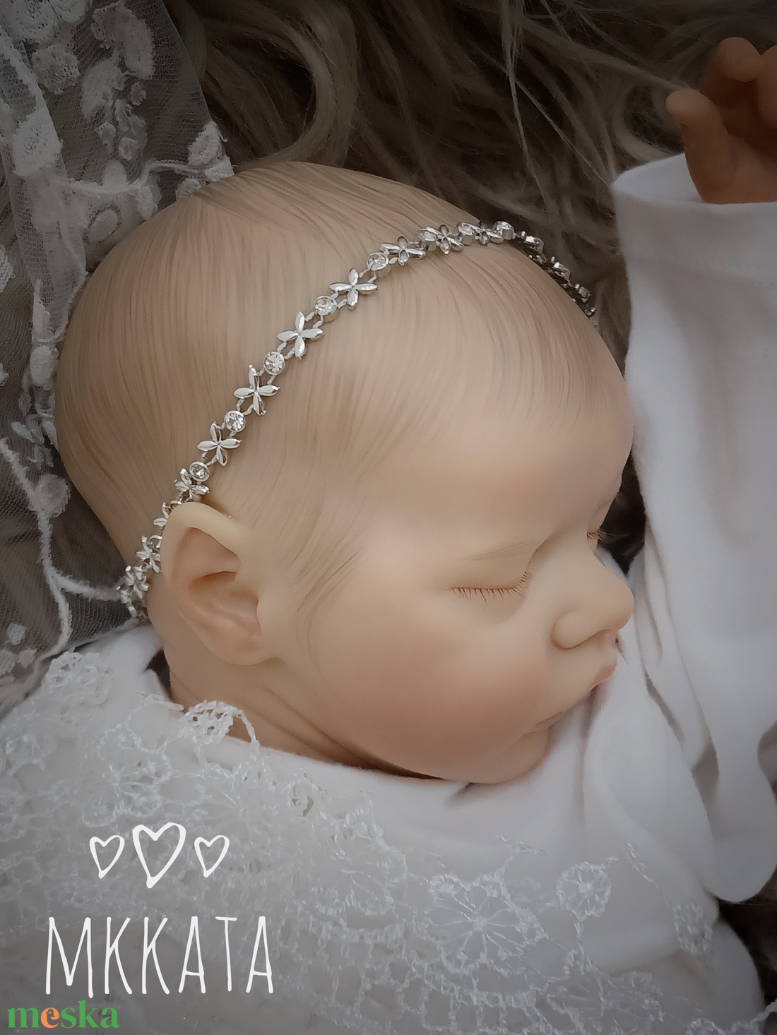 Elegáns fejpánt Keresztelőre és Újszülött fotózásra - ruha & divat - babaruha & gyerekruha - babafotózási ruha és kellék - Meska.hu Elegáns fejpánt Keresztelőre és Újszülött fotózásra - ruha & divat - babaruha & gyerekruha - babafotózási ruha és kellék - Meska.hu