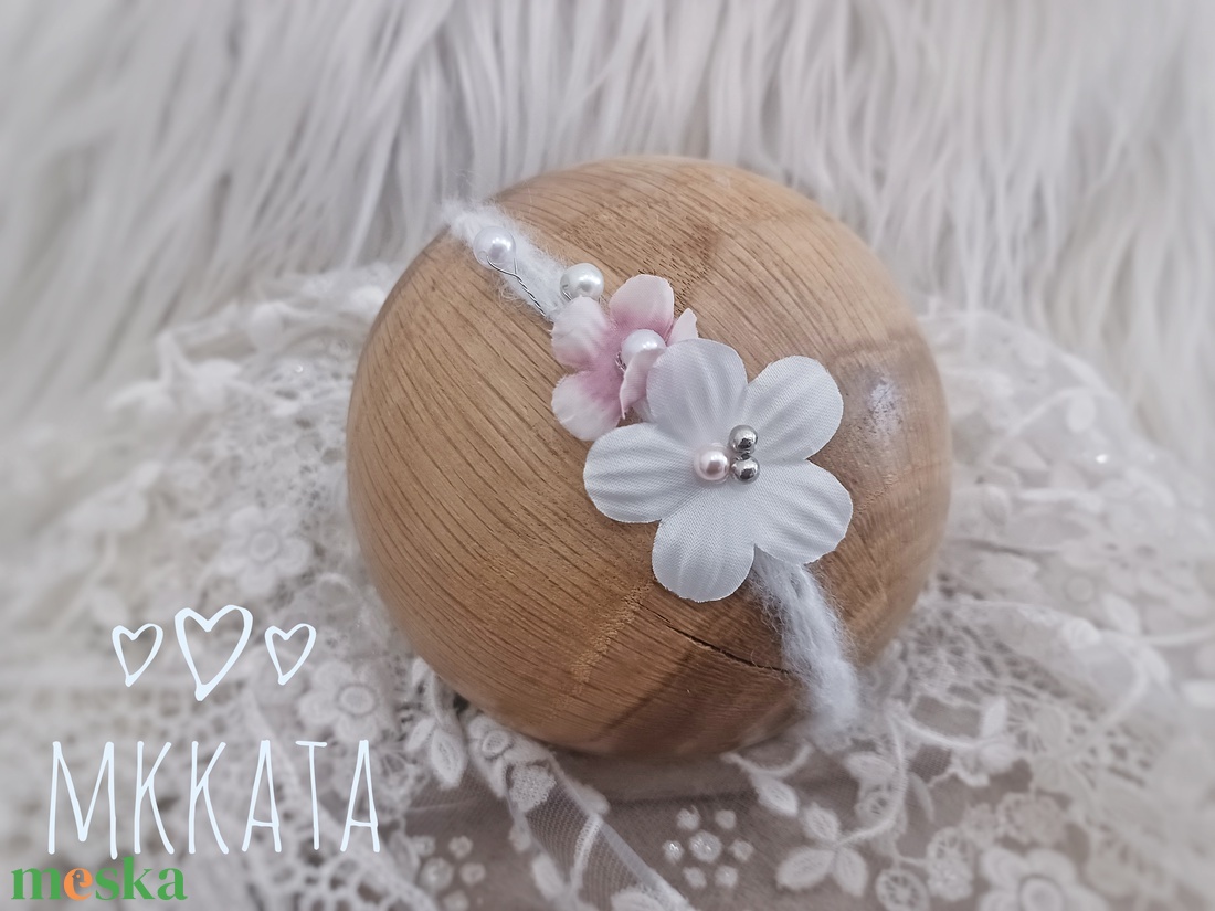 Újszülött / baba fejpánt   - ruha & divat - babaruha & gyerekruha - babafotózási ruha és kellék - Meska.hu