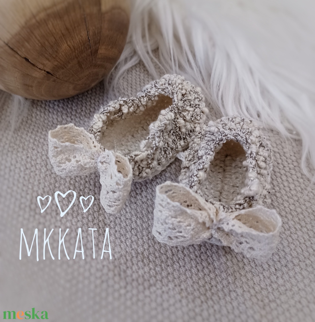 Horgolt baba cipő 0-3 hó  - ruha & divat - babaruha & gyerekruha - babacipő - Meska.hu