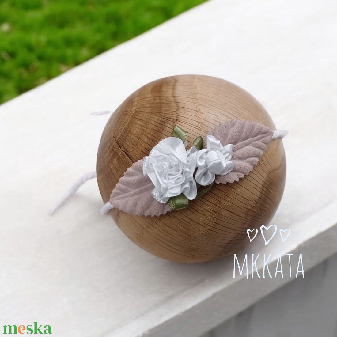 Újszülött / baba fejpánt több méretben  - ruha & divat - babaruha & gyerekruha - babafotózási ruha és kellék - Meska.hu