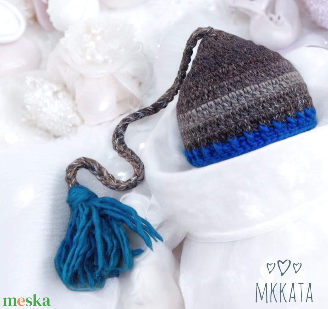 Horgolt baba sapka újszülött fotózásra - ruha & divat - babaruha & gyerekruha - babasapka - Meska.hu Horgolt baba sapka újszülött fotózásra - ruha & divat - babaruha & gyerekruha - babasapka - Meska.hu
