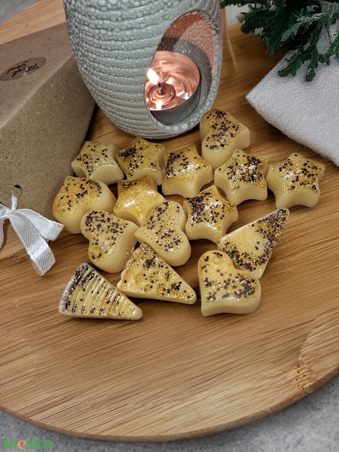 Illatviasz Fahéjas- karamell illat - otthon & életmód - gyertya, illat, aroma - illatviasz - Meska.hu