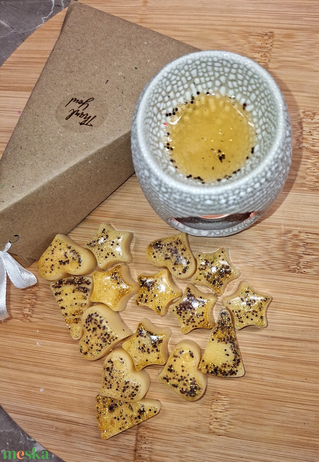 Illatviasz Fahéjas- karamell illat - otthon & életmód - gyertya, illat, aroma - illatviasz - Meska.hu