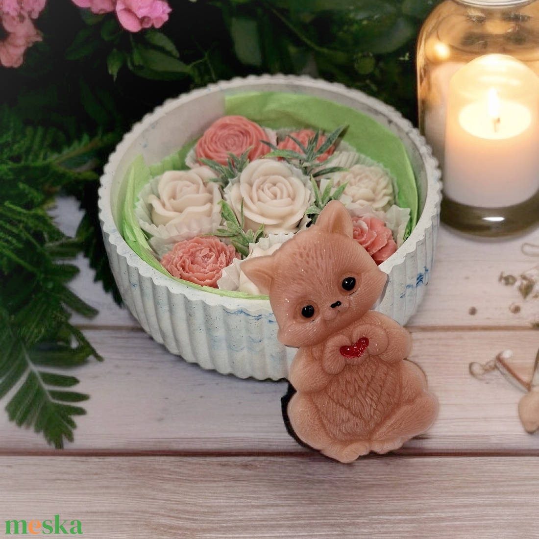 Illatviasz ajándékszett anyukáknak babaváró figyelmesség - baba - mama - babalátogató ajándékcsomag - Meska.hu