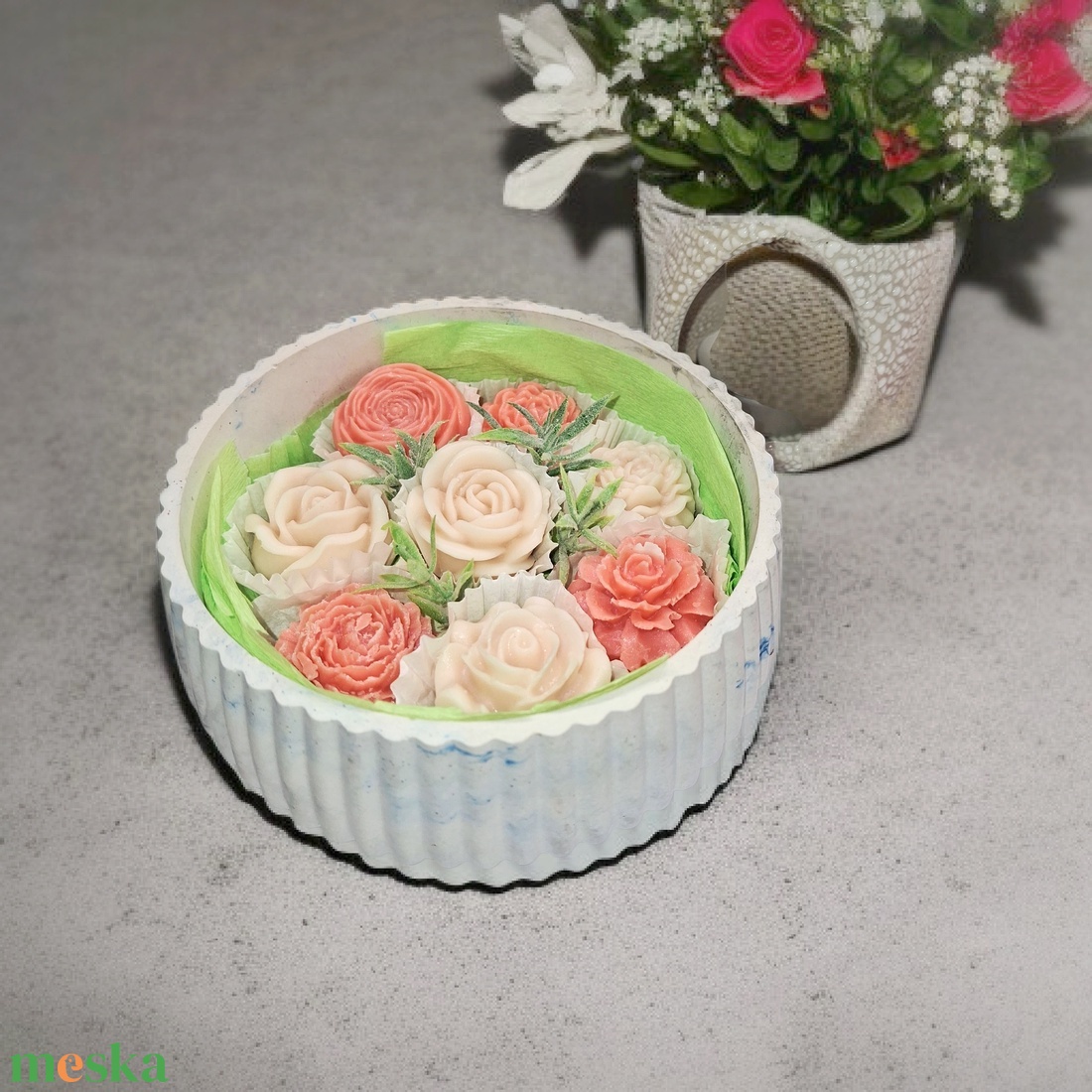 Illatviasz ajándékszett anyukáknak babaváró figyelmesség - baba - mama - babalátogató ajándékcsomag - Meska.hu