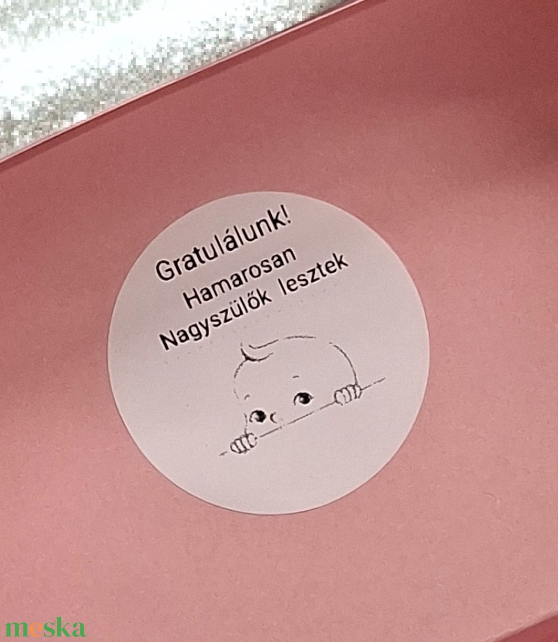 Nagyszülő bejelentő ajándékszett  - baba - mama - babaemlékek - bababejelentők - Meska.hu