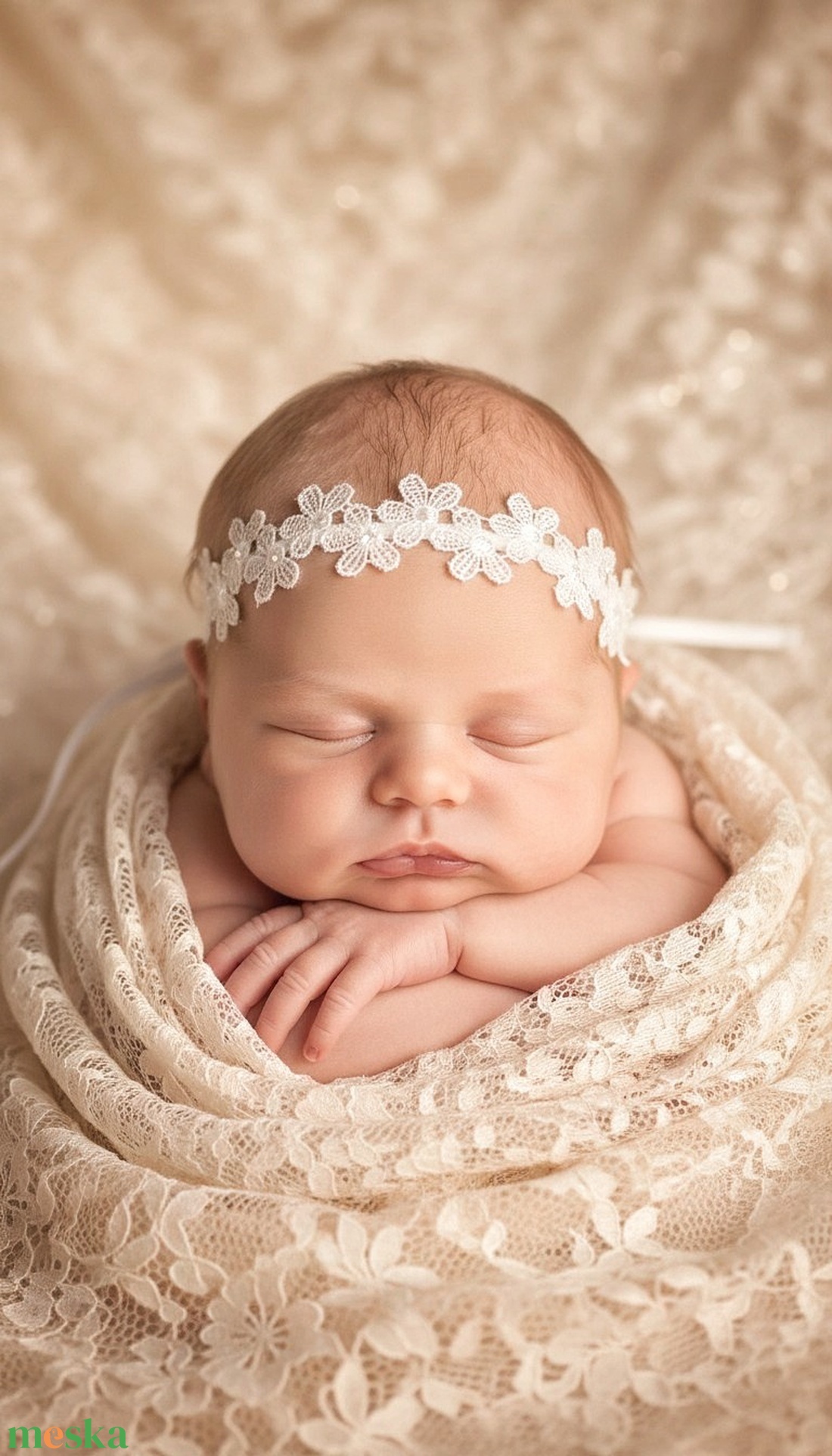 Újszülött / baba fejpánt több méretben  - baba - mama - babaruházat - baba fejpánt - Meska.hu