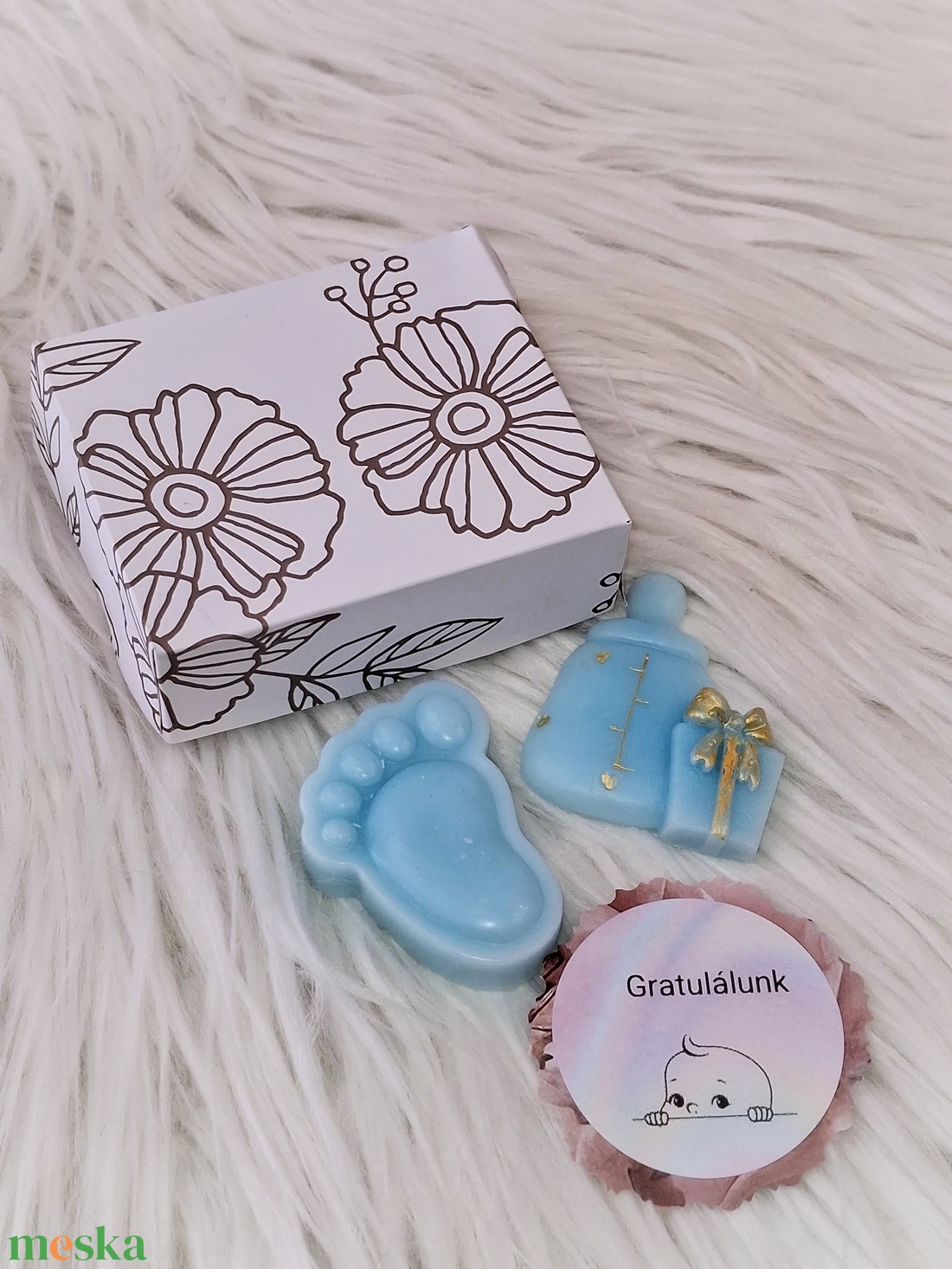 Baba bejelentő ajándékszett  - baba - mama - babaemlékek - bababejelentők - Meska.hu