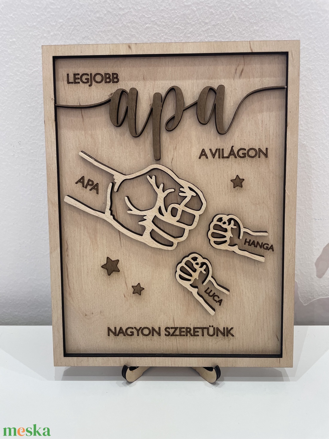 Apának, Papának ökölpacsis tábla - otthon & életmód - dekoráció - kép & falikép - fából készült kép - Meska.hu Apának, Papának ökölpacsis tábla - otthon & életmód - dekoráció - kép & falikép - fából készült kép - Meska.hu