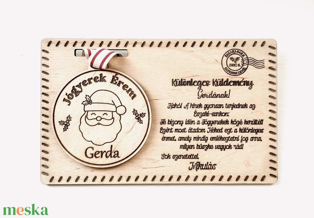 Mikulásos Jó Gyerek Érem levéllel - karácsony - mikulás - mikulás beltéri dekoráció - Meska.hu Mikulásos Jó Gyerek Érem levéllel - karácsony - mikulás - mikulás beltéri dekoráció - Meska.hu