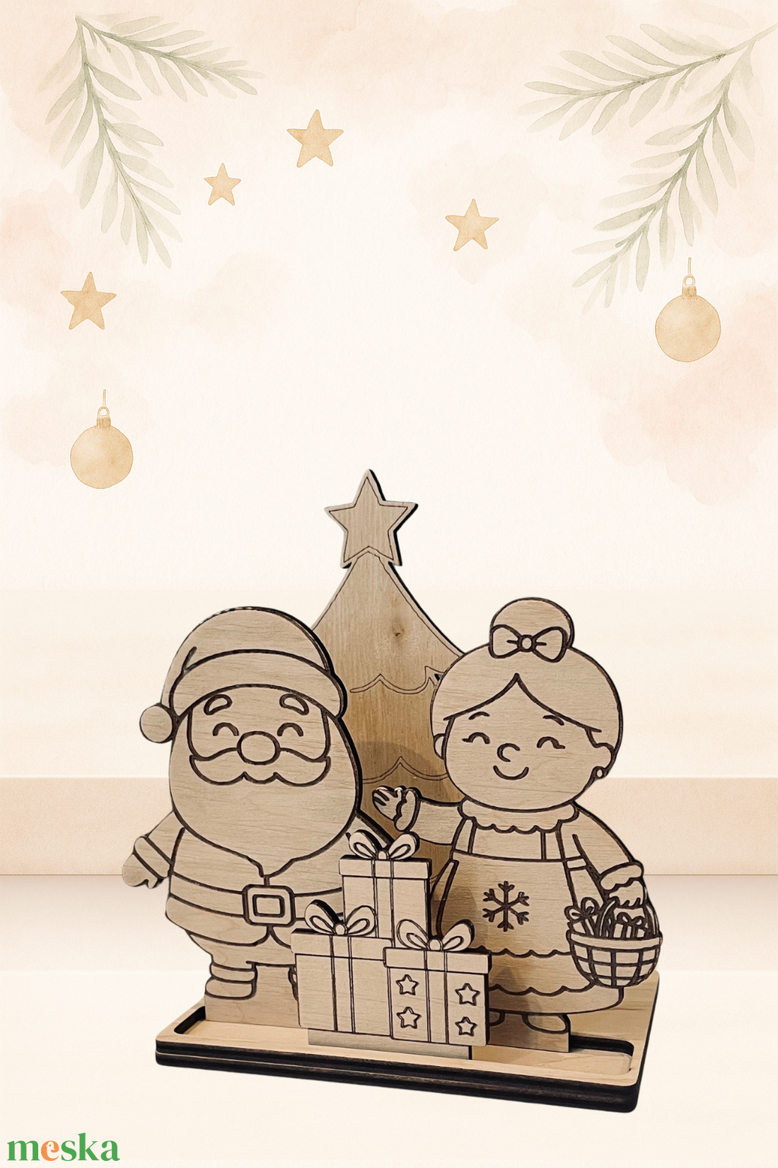 Télapó és Télanyó DIY kifestő box - diy (csináld magad) - egységcsomag - Meska.hu