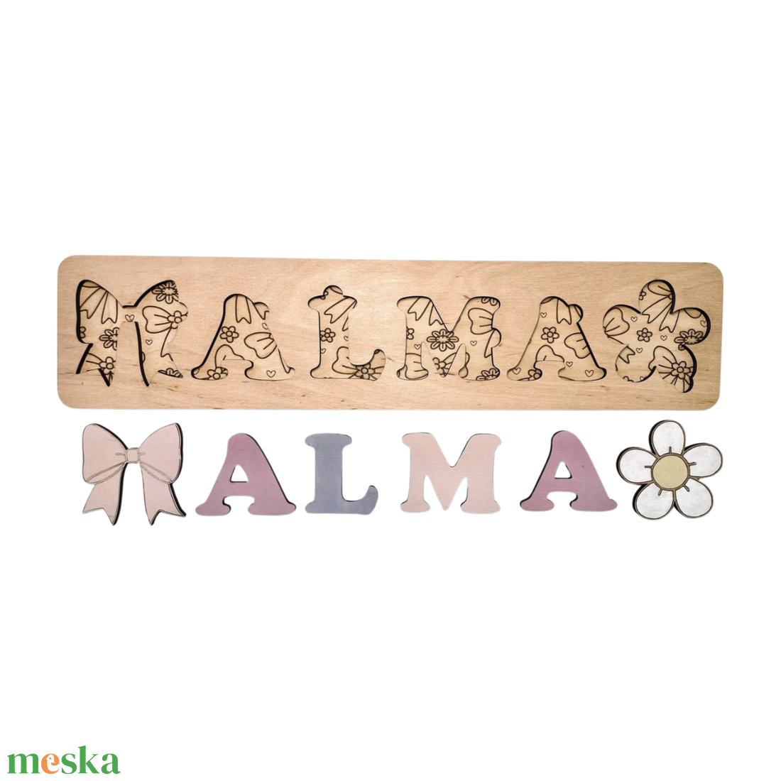 Névre szóló Montessori Puzzle - játék & sport - puzzle - forma puzzle - Meska.hu