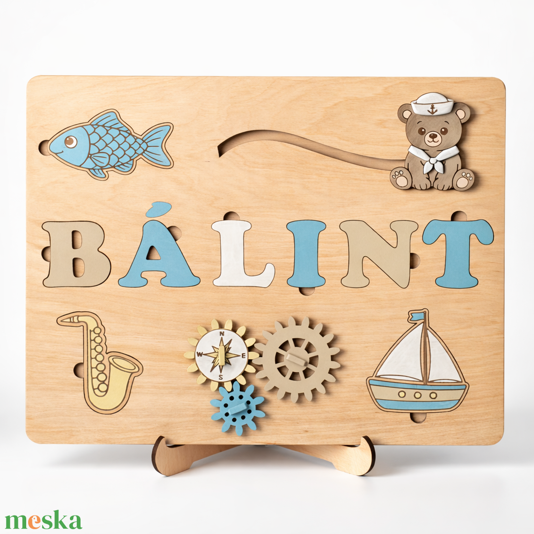 Névre szóló Montessori Puzzle Fiús és Lányos  - játék & sport - puzzle - forma puzzle - Meska.hu