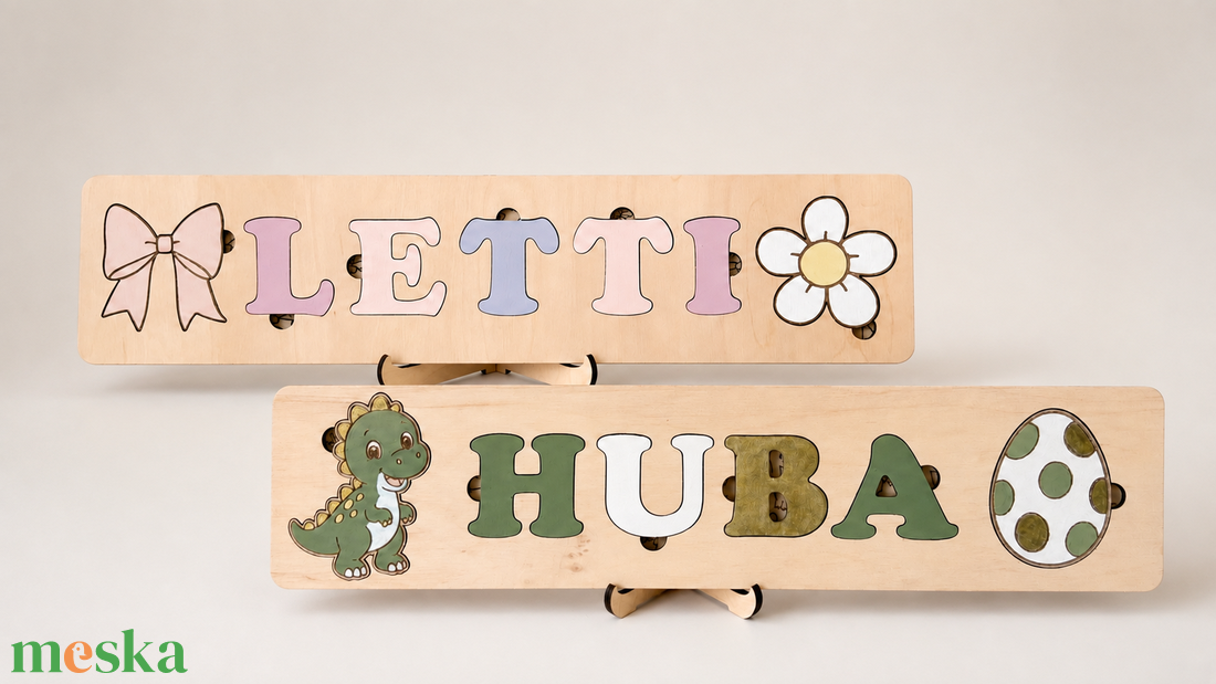 Névre szóló Montessori Puzzle - játék & sport - puzzle - forma puzzle - Meska.hu