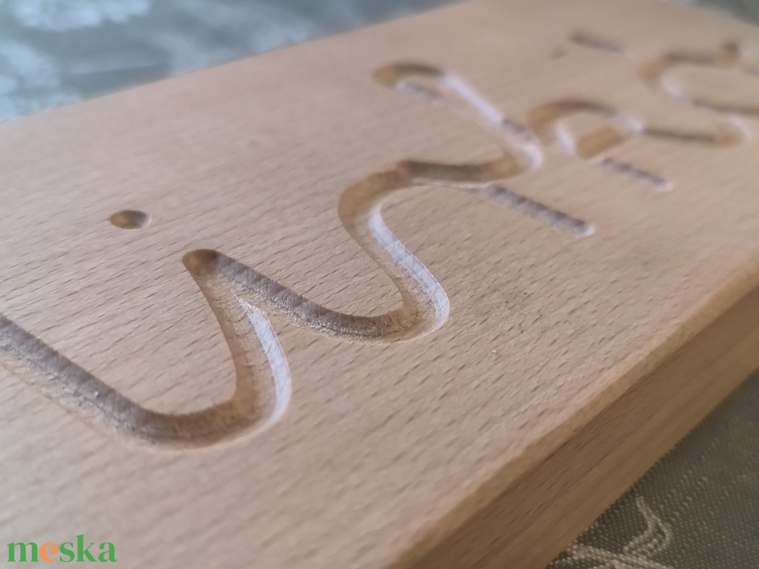 Egyedi Névgyakorló Tábla - Kétoldalas (Írott/Nyomtatott) - Tömör Bükkfa � Montessori - játék & sport - készségfejlesztő és logikai játék - oktató játékok - Meska.hu