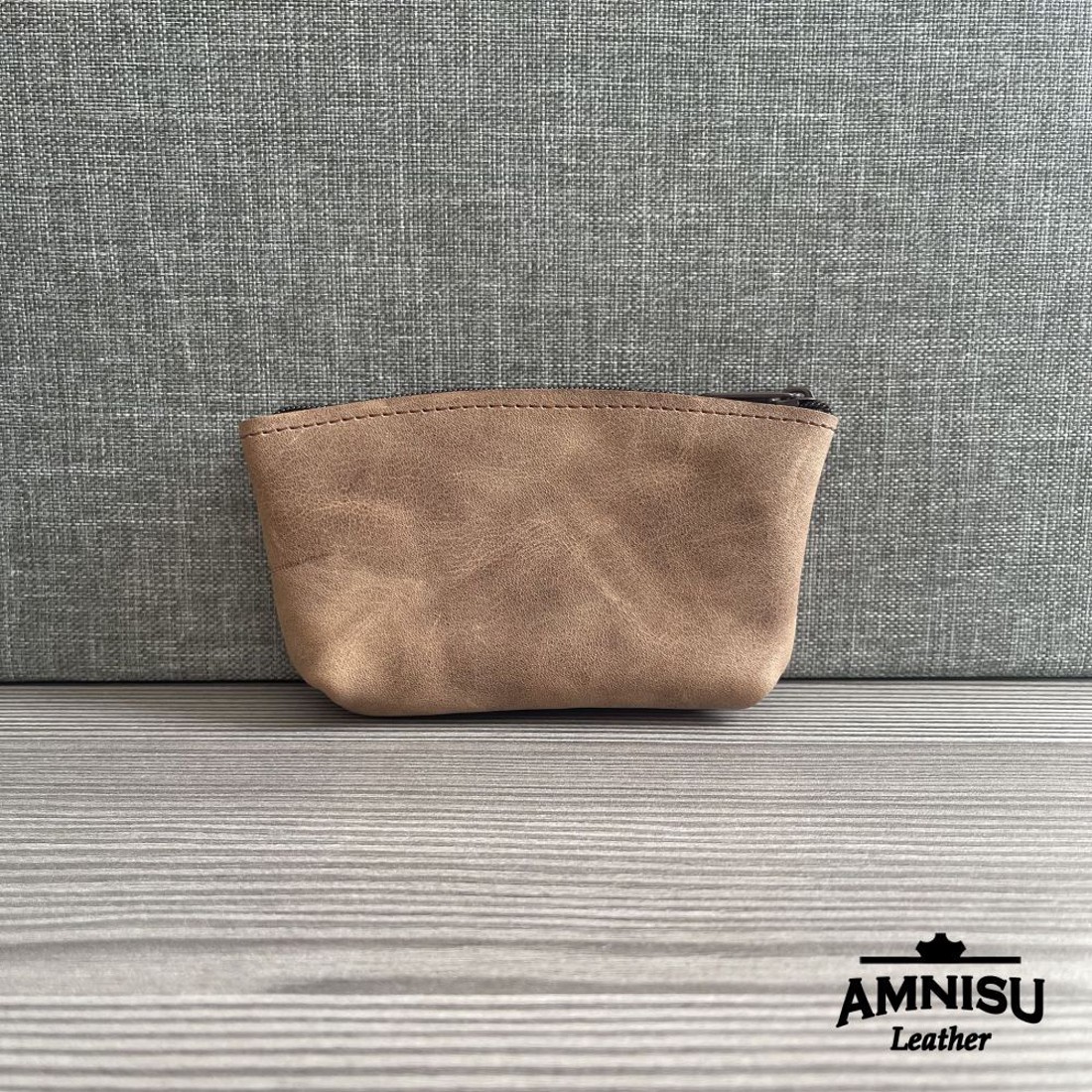 Koptatott barna kettő cipzáras kulcstartó B9010 - táska & tok - kulcstartó & táskadísz - kulcstartó - Meska.hu