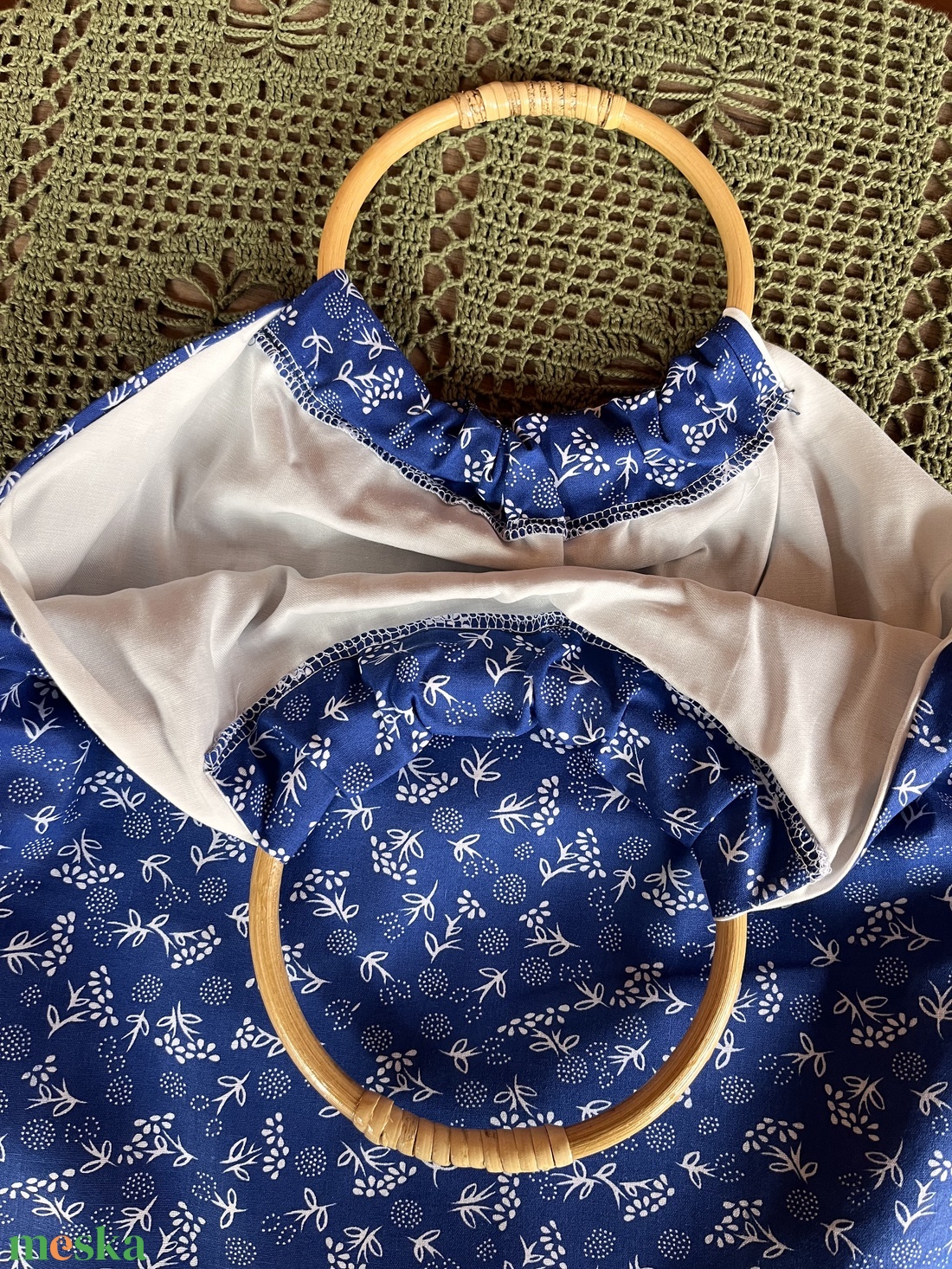 Karikás szatyor-�Cukor - táska & tok - bevásárlás & shopper táska - shopper, textiltáska, szatyor - Meska.hu