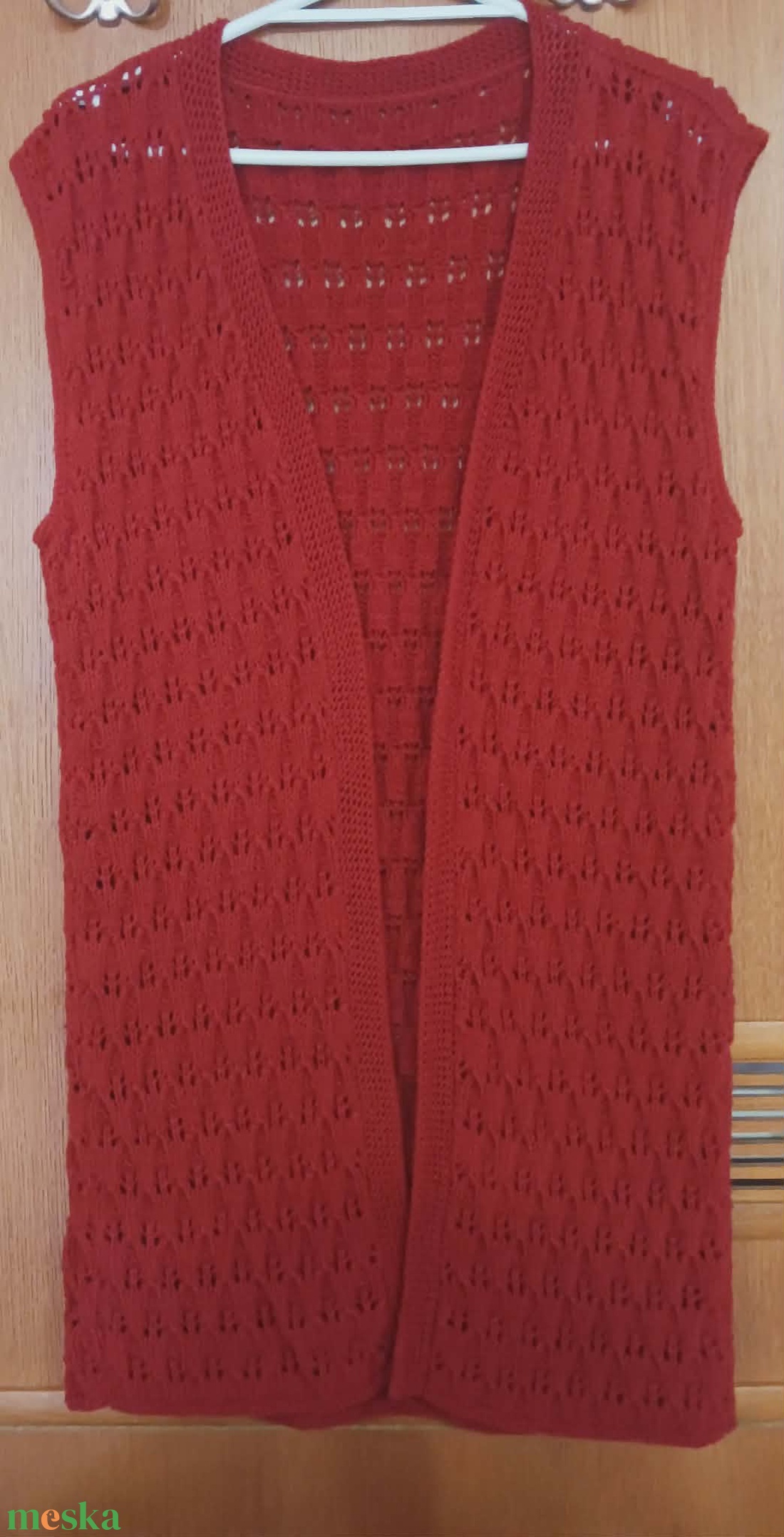 Kötött mellény - ruha & divat - női ruha - mellény - Meska.hu