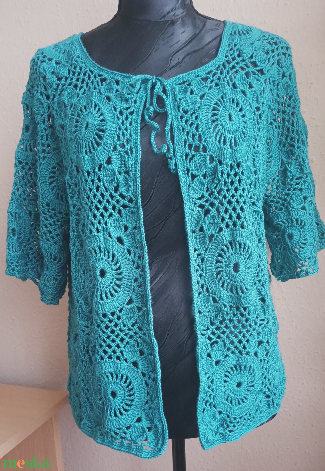 Horgolt felső - ruha & divat - női ruha - kardigánok - Meska.hu