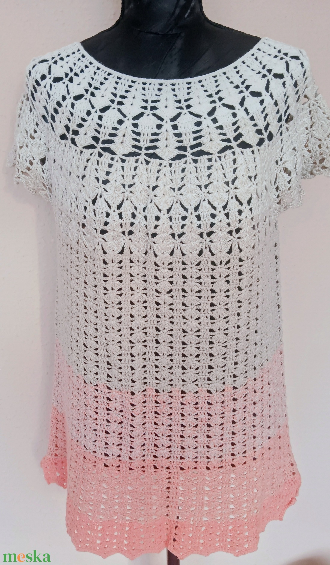 Horgolt felső - ruha & divat - női ruha - blúz - Meska.hu