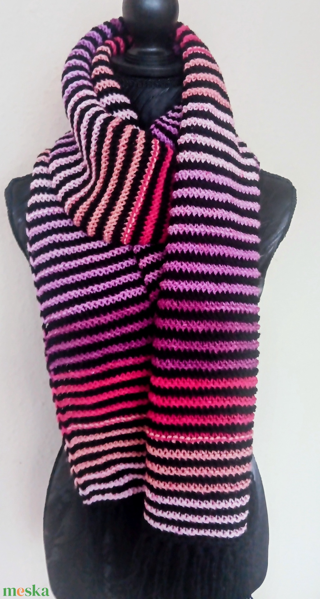 Kötött sál - ruha & divat - sál, sapka, kendő - sál - Meska.hu
