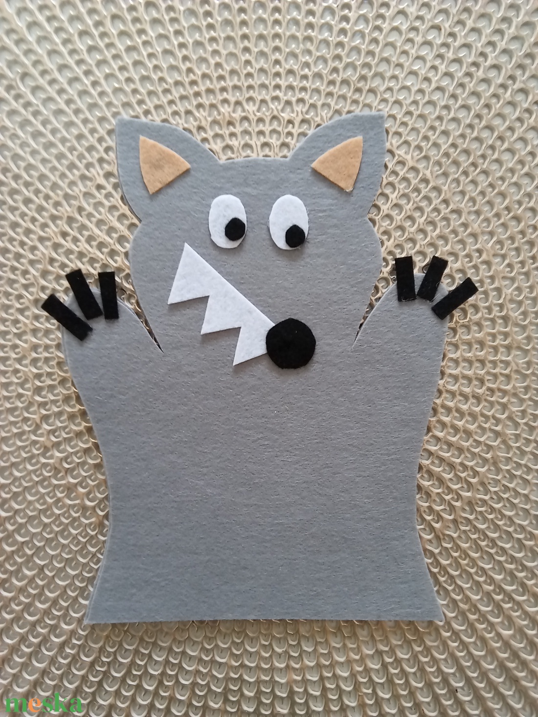 Farkas gyerekbáb  - játék & sport - bábok - báb készlet - Meska.hu