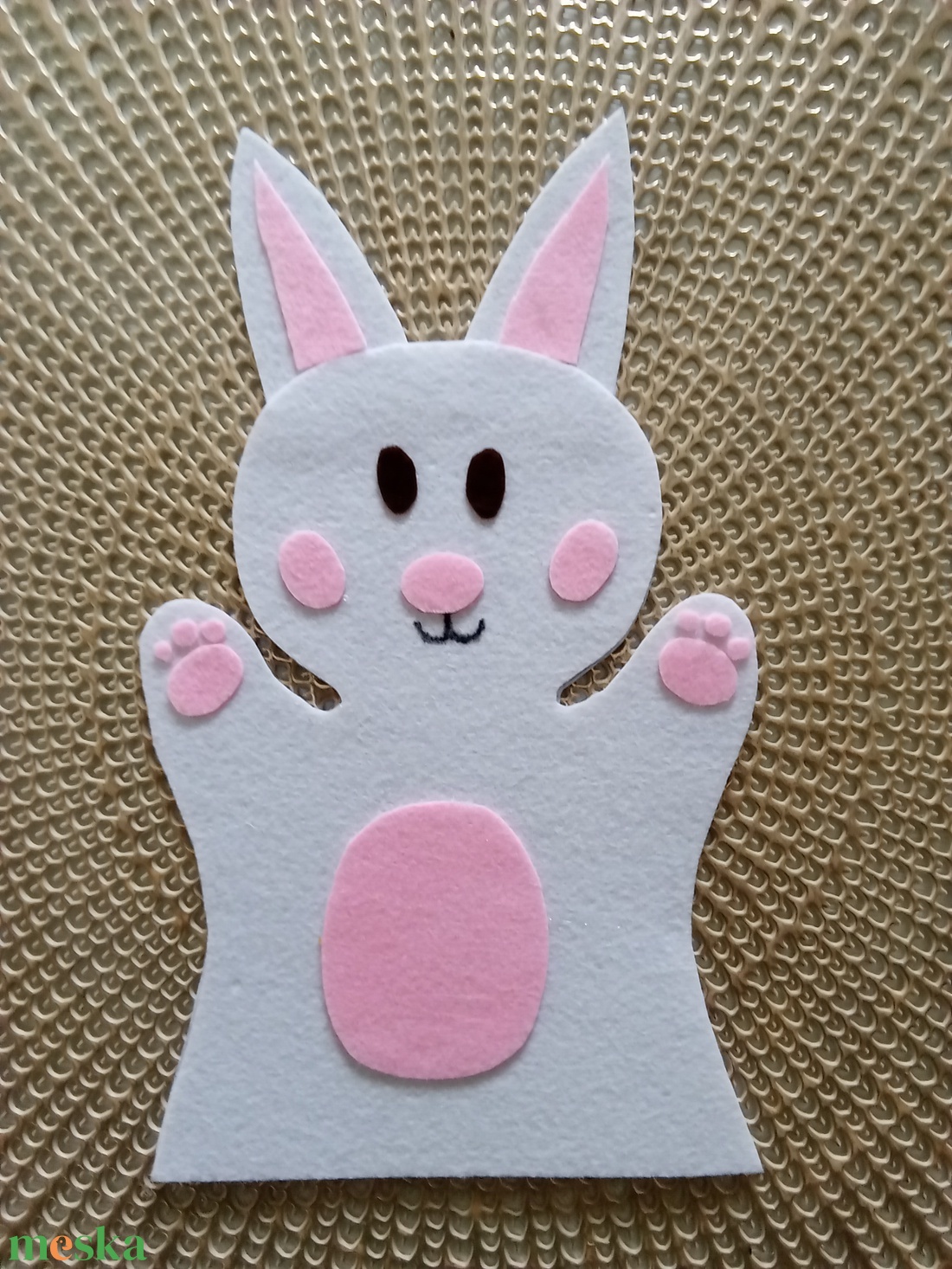 Nyuszi gyerekbáb  - játék & sport - bábok - báb készlet - Meska.hu