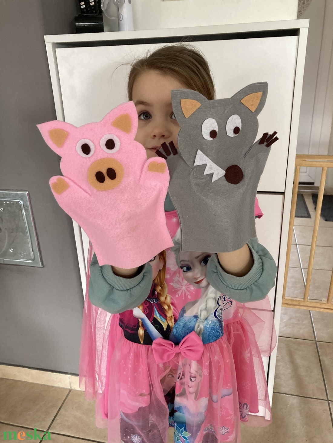 Nyuszi gyerekbáb  - játék & sport - bábok - báb készlet - Meska.hu