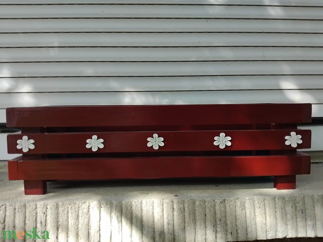 Meggybordó fa virágláda - otthon & életmód - ház & kert - virágláda, balkonláda - Meska.hu