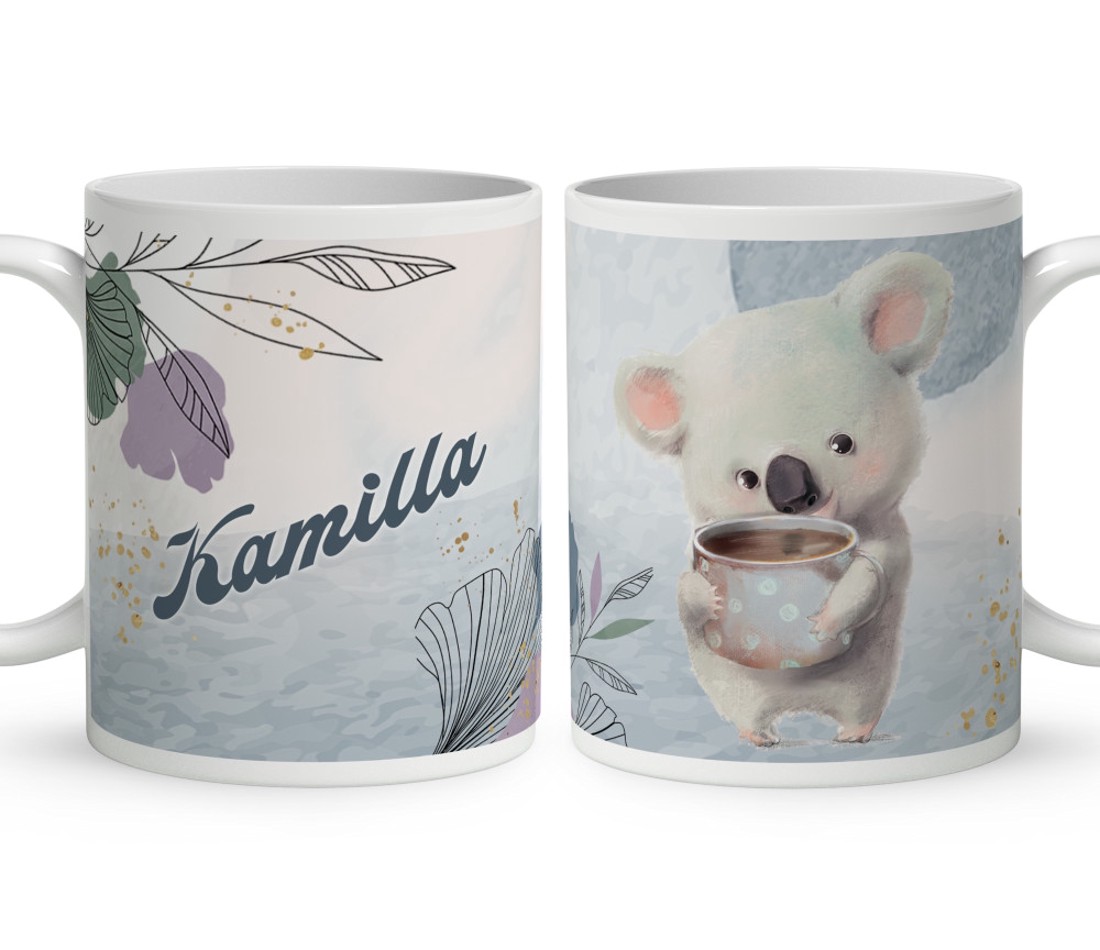 Kérd a Neveddel - Kakaós Koala mintás bögre - otthon & életmód - konyhafelszerelés, tálalás - tálalás - bögre & csésze - Meska.hu