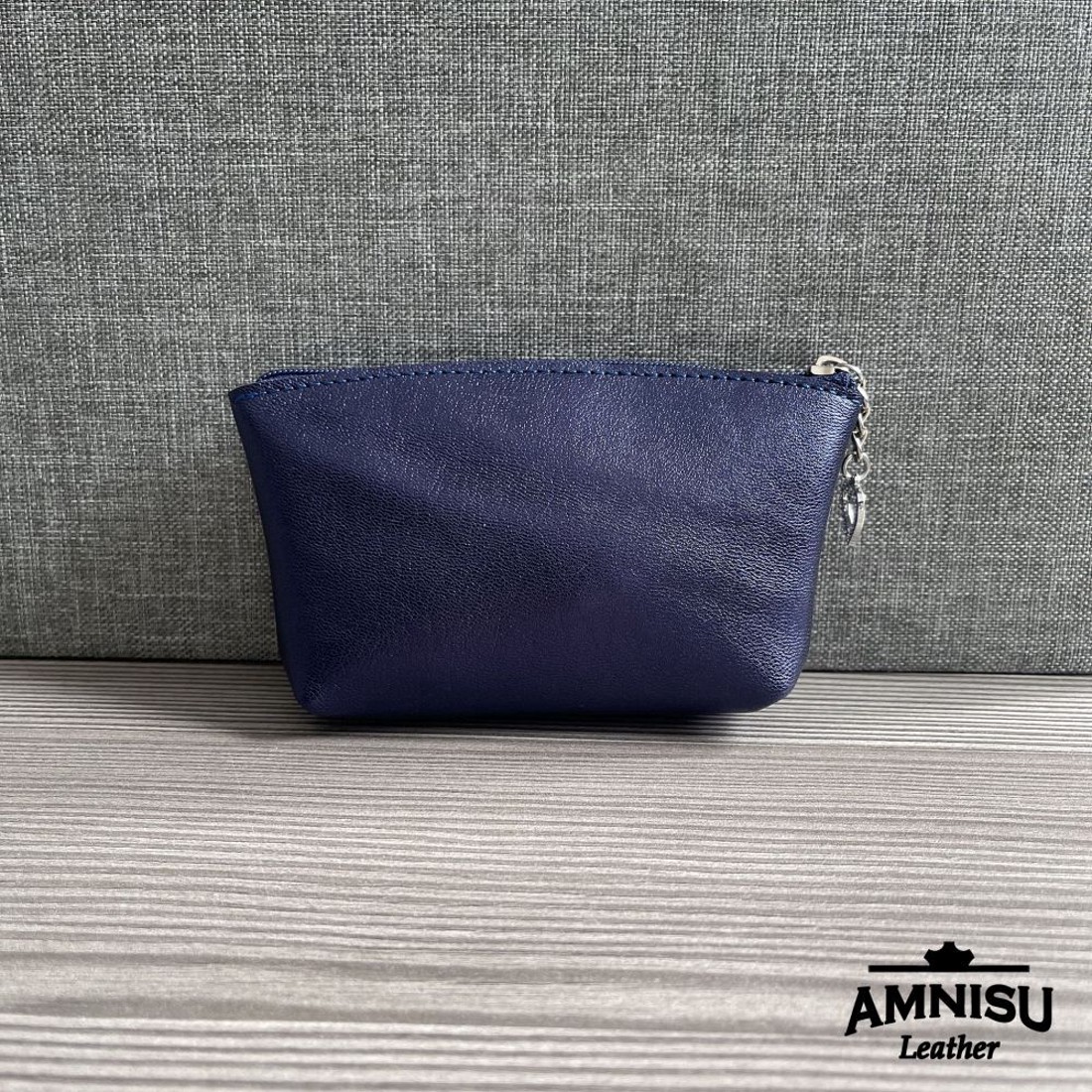 Metál sötétkék kettő cipzáras kulcstartó B6012 - táska & tok - kulcstartó & táskadísz - kulcstartó - Meska.hu