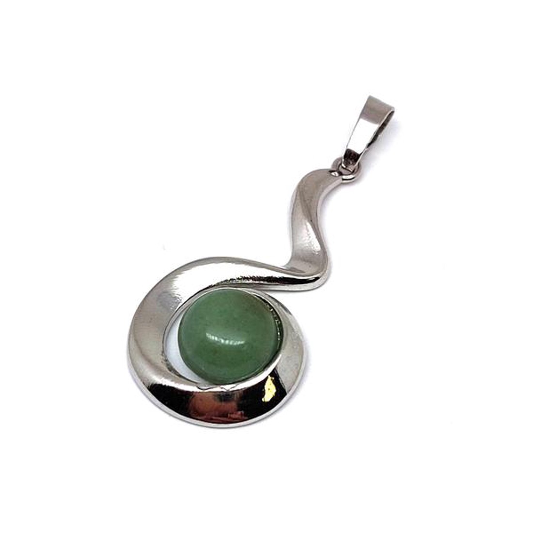 Spirál medál fém Aventurin 2x3,5cm - ékszer - nyaklánc - medál - Meska.hu Spirál medál fém Aventurin 2x3,5cm - ékszer - nyaklánc - medál - Meska.hu
