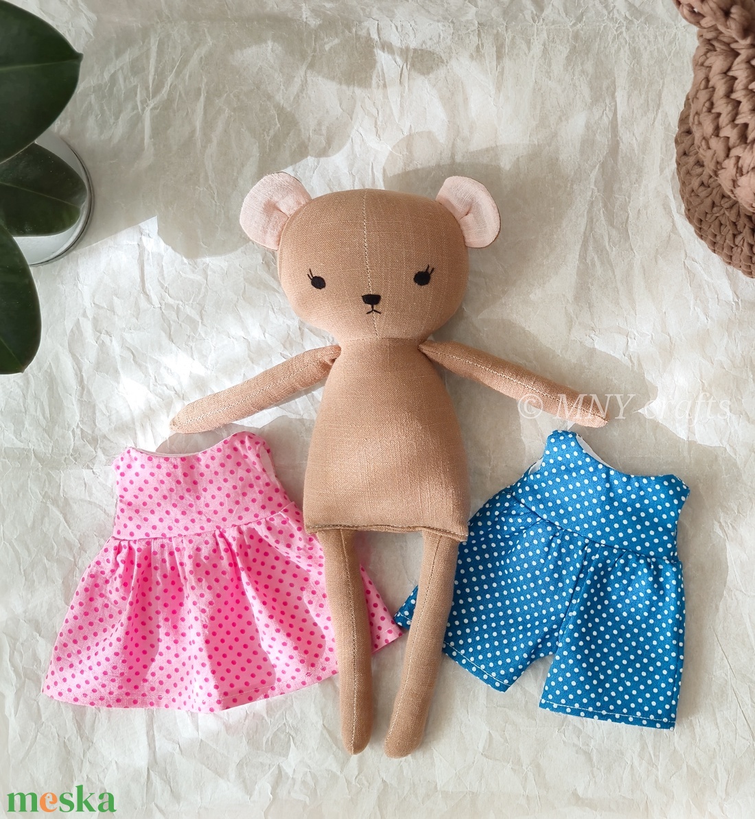 Textil maci (közepes) - játék & sport - plüssállat & játékfigura - maci - Meska.hu