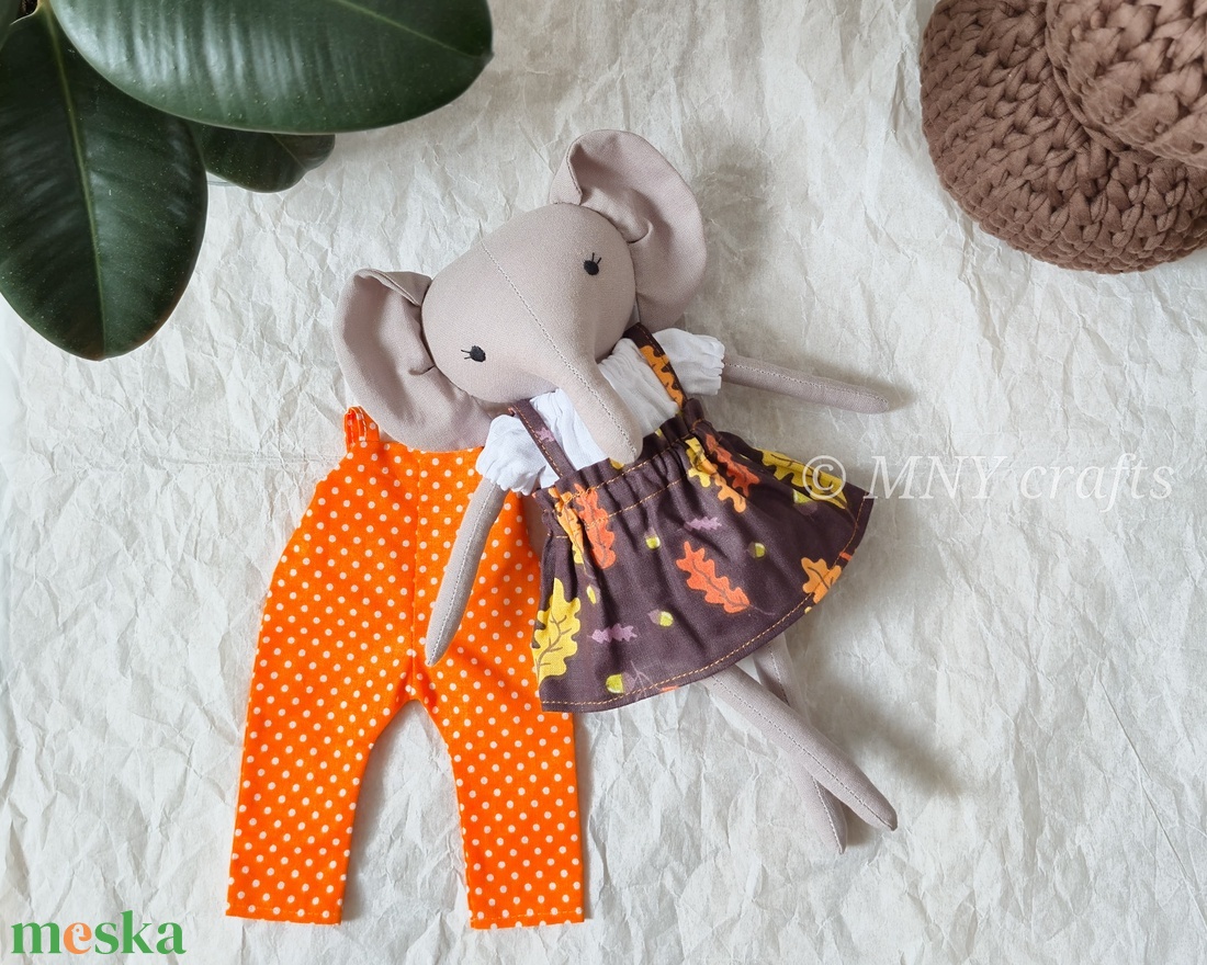 Textil mini elefánt akciós termékkép 1