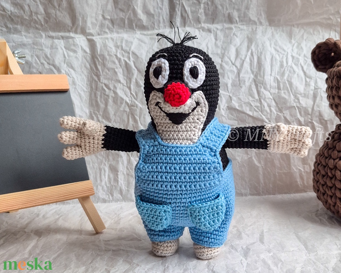 Horgolt vakond - játék & sport - plüssállat & játékfigura - más figura - Meska.hu Horgolt vakond - játék & sport - plüssállat & játékfigura - más figura - Meska.hu