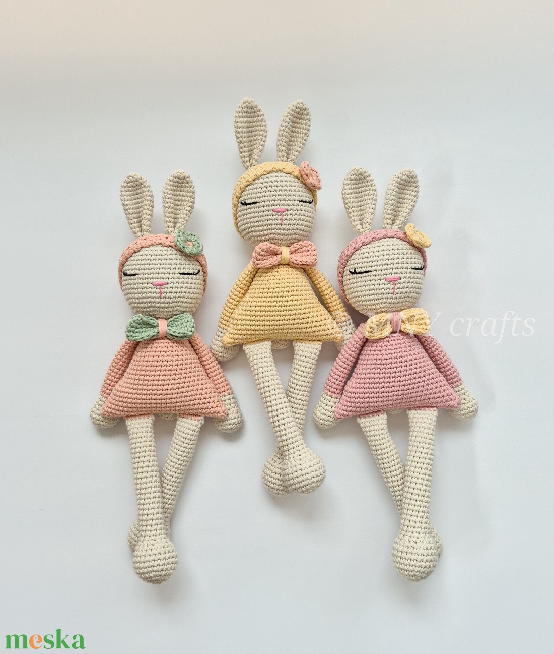 Horgolt nyuszi - játék & sport - plüssállat & játékfigura - nyuszi - Meska.hu