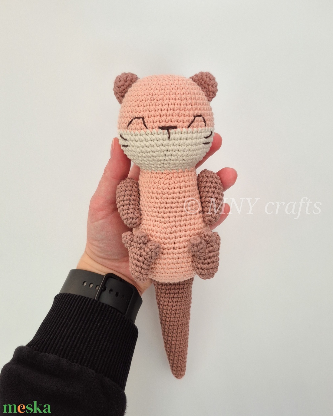 Horgolt vidra - játék & sport - plüssállat & játékfigura - más figura - Meska.hu