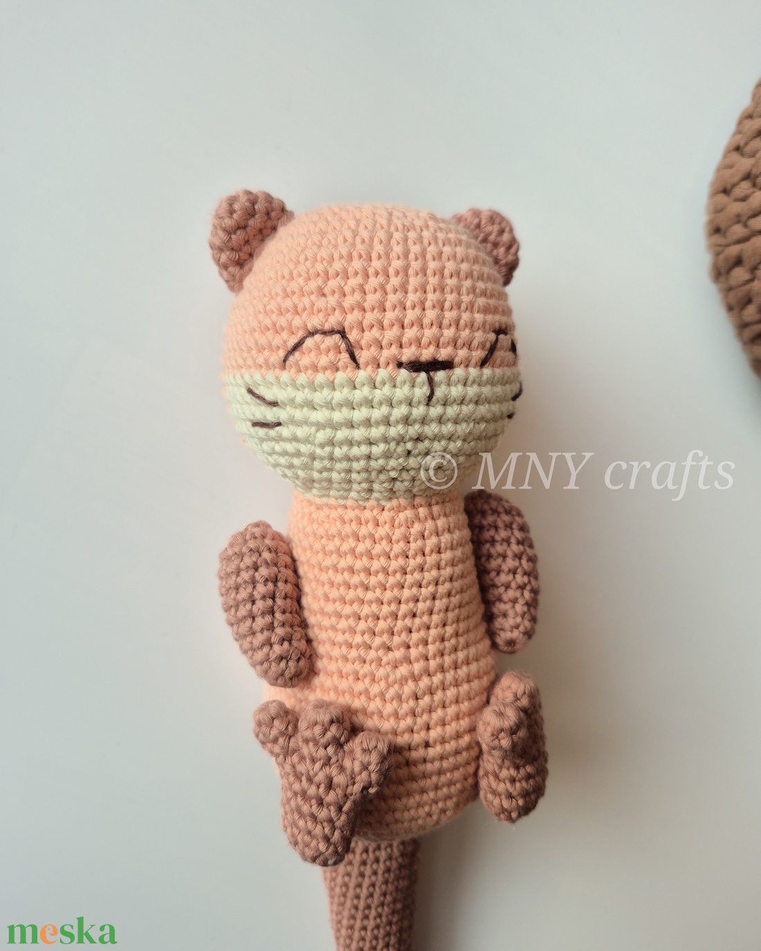 Horgolt vidra - játék & sport - plüssállat & játékfigura - más figura - Meska.hu