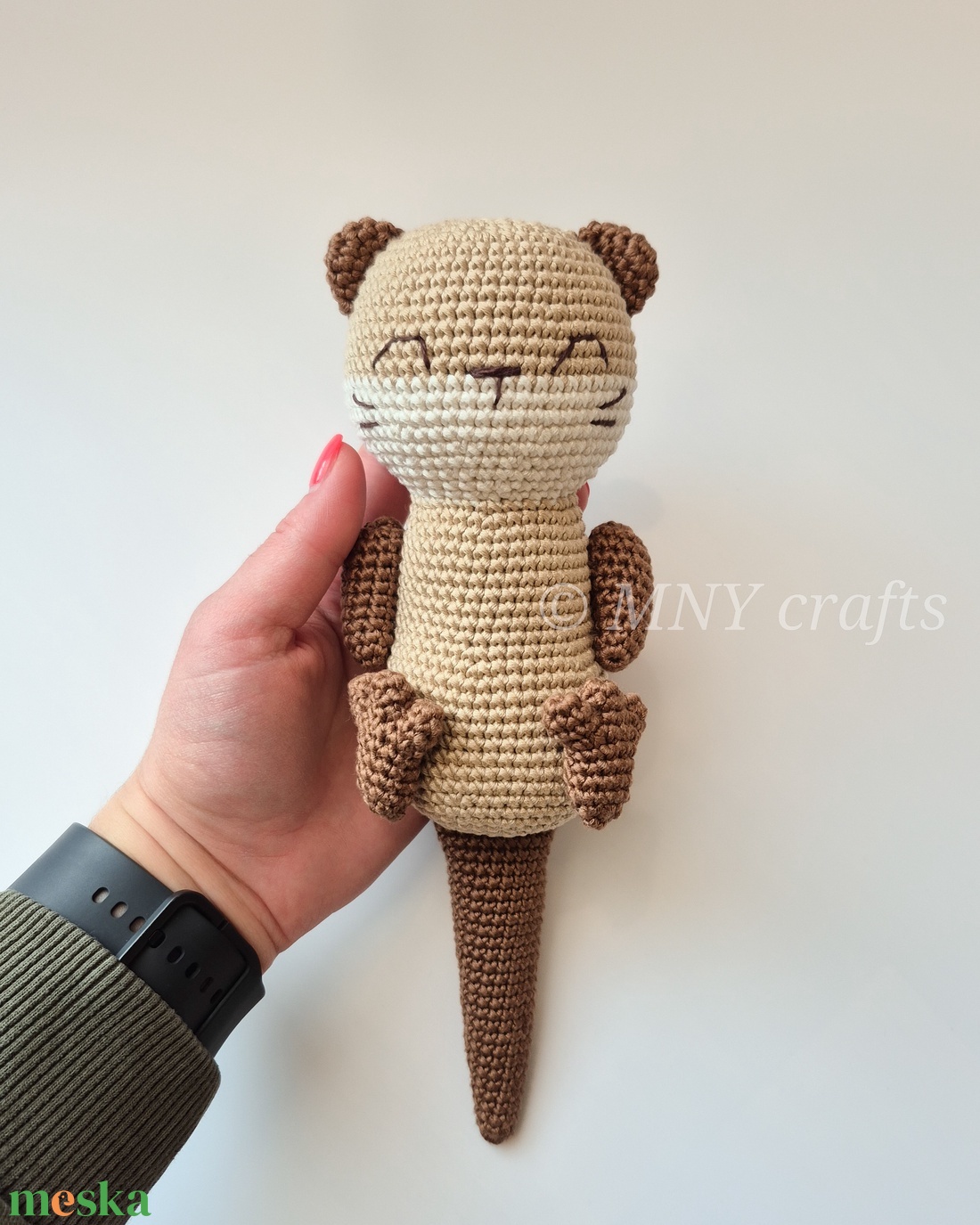 Horgolt vidra - játék & sport - plüssállat & játékfigura - más figura - Meska.hu