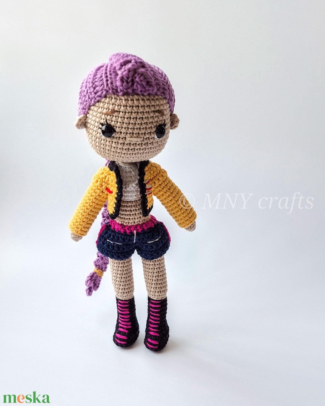 Horgolt Rumi - játék & sport - baba & babaház - öltöztethető baba - Meska.hu