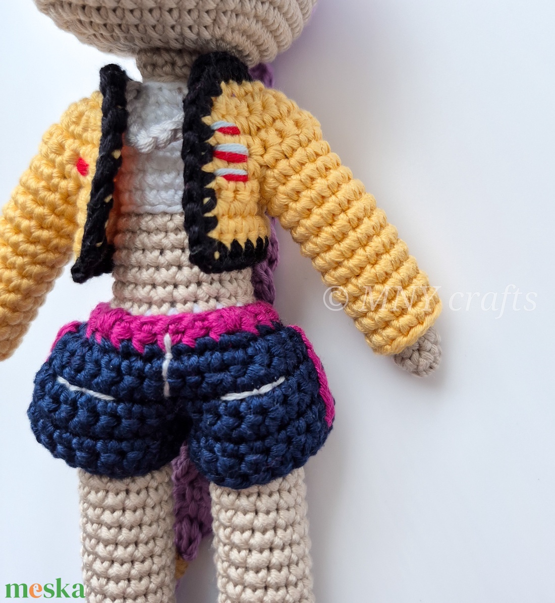 Horgolt Rumi - játék & sport - baba & babaház - öltöztethető baba - Meska.hu