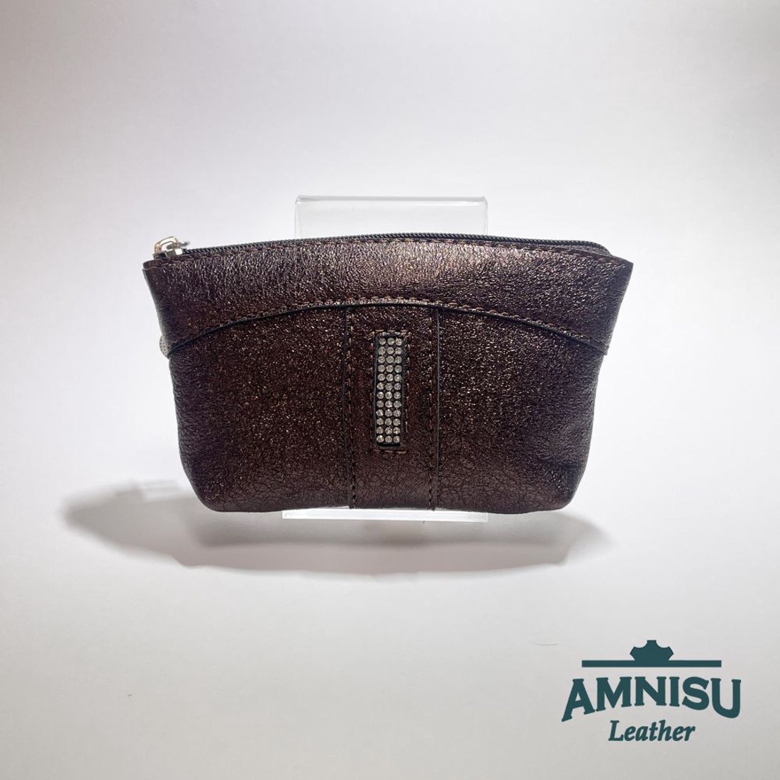 Sötétbarna egy cipzáras egyenes kristály köves kulcstartó E9001 - táska & tok - kulcstartó & táskadísz - kulcstartó - Meska.hu